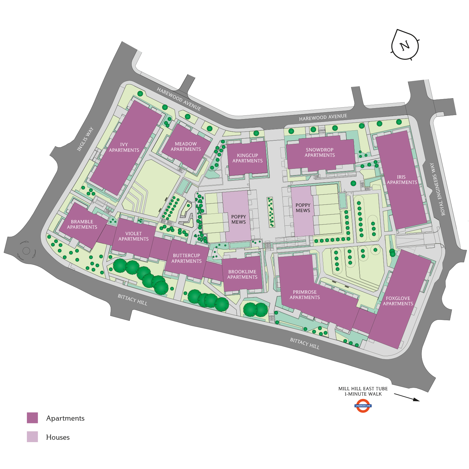 Millbrook Park Site Map