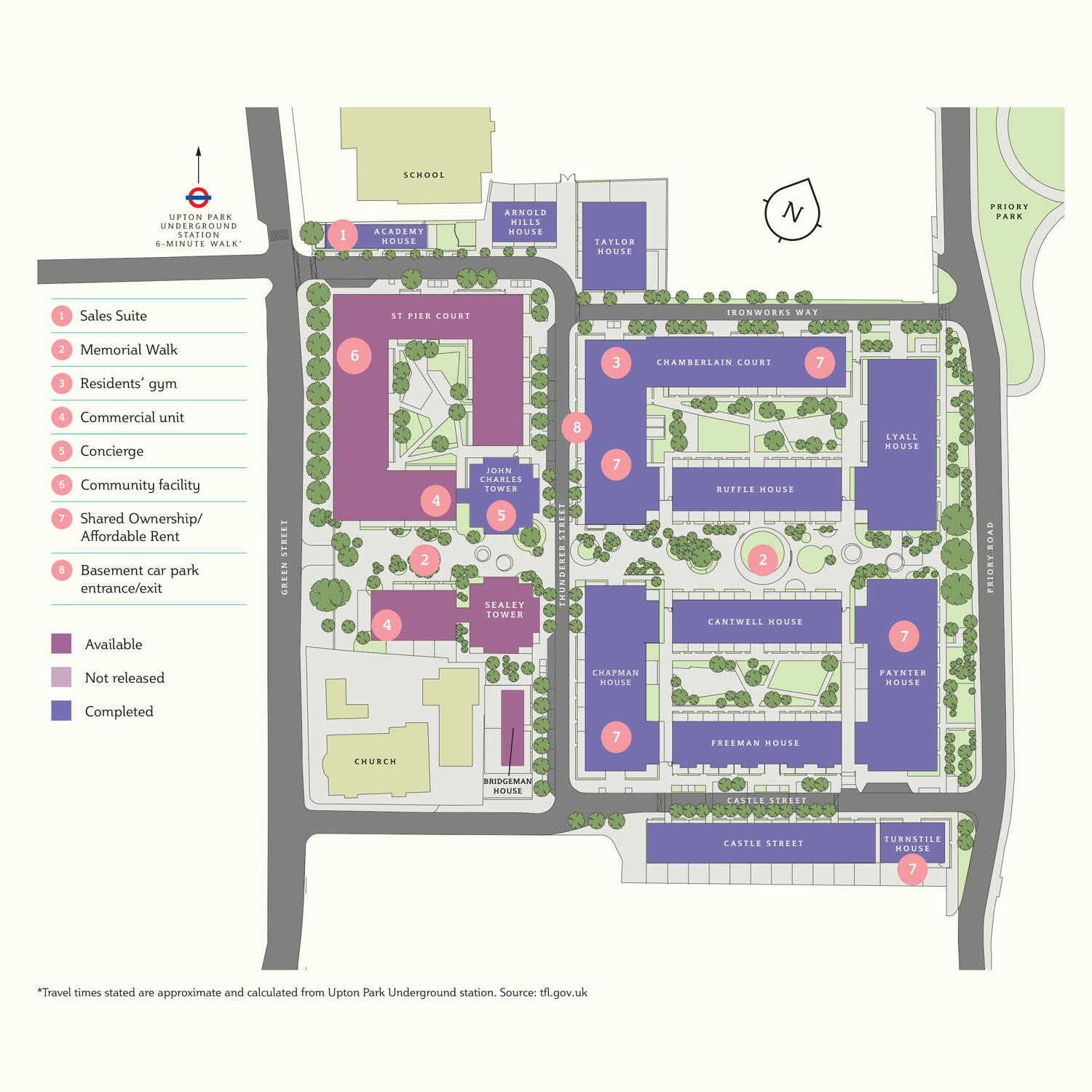Upton Gardens Site Plan