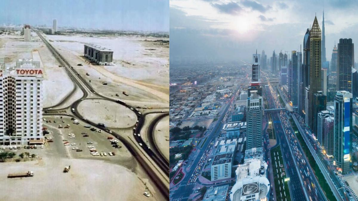 Dubai Old vs New Dubai - Sheikh zayed road